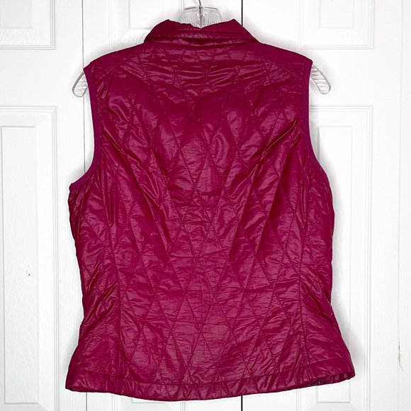 Patagonia Nano Puff Magenta Diamond Quilted Vest Small - Picture 3 of 9